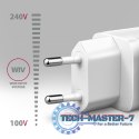 ACU-PD30W Ładowarka sieciowa PD 30W, 1x port USB-C, PD3.0/QC3.0/AFC/FCP/Apple Biała