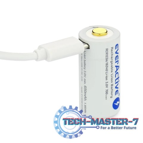 Akumulator 16340 3V Li-ion 700 mAh micro USB