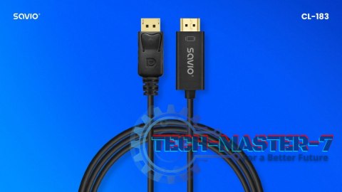 Kabel Display Port do HDMI 1,5m, CL-183 Kabel Display Port do HDMI 1,5m, CL-183