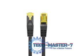 Patchcord kat.6 S/FTP 3m czarny PCF6A-10CU-0300-BK