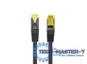 Patchcord kat.6 S/FTP 5M czarny PCF6A-10CU-0500-BK
