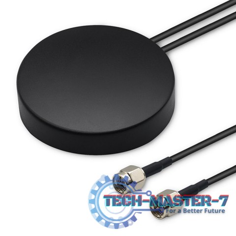 Antena GPS+4G, GLONASS dookólna | 28dBi | 50W | 2 x SMA męski | Zewnętrzna Antena GPS+4G, GLONASS dookólna | 28dBi | 50W | 2 x SMA męski | Zewnętrzna