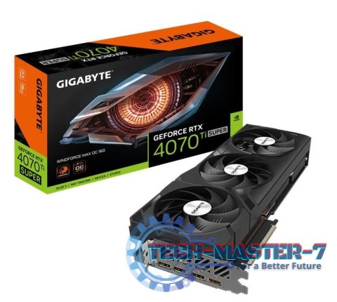 Karta graficzna GeForce RTX 4070 Ti SUPER WINDFORCE MAX OC 16G GDDR6X 256bit Karta graficzna GeForce RTX 4070 Ti SUPER WINDFORCE MAX OC 16G GDDR6X 256bit