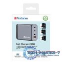 Ładowarka GNC-240 32205 GaN 240W, PD 3.1, QC 3.0 3x USB-C, 1x USB-A, UE / UK