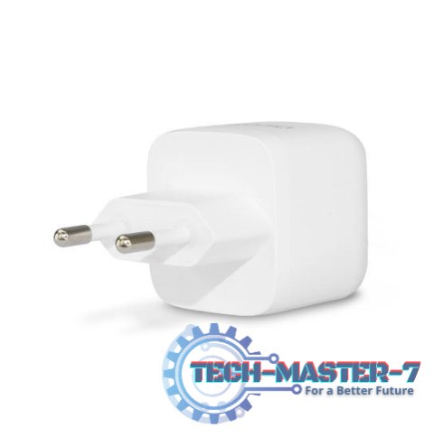 Ładowarka GaN 32W 2xUSB-A 1xUSB-C biała Ładowarka GaN 32W 2xUSB-A 1xUSB-C biała