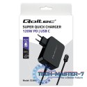 Ładowarka PD 120W Turbo | 5-28V | 3-4.5A | USB-C | Czarna