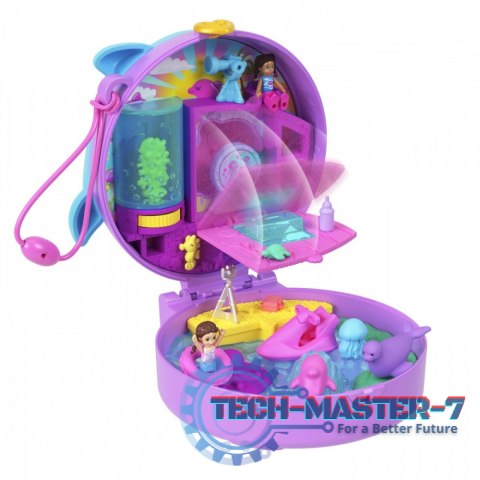 Zestaw figurek Polly Pocket Akwarium Delfina Zestaw kompaktowy Zestaw figurek Polly Pocket Akwarium Delfina Zestaw kompaktowy