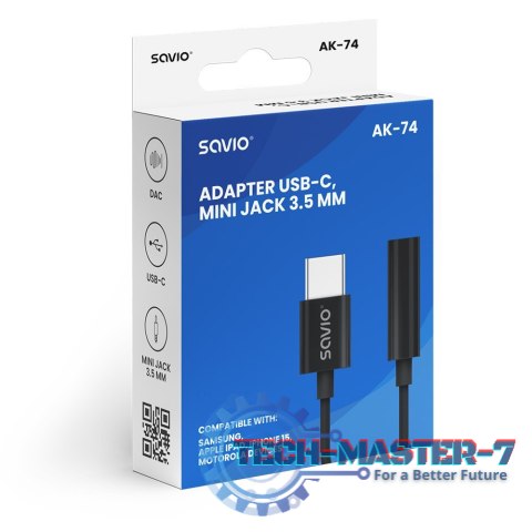 Adapter audio - USB-C Jack 3,5mm AK-74 Adapter audio - USB-C Jack 3,5mm AK-74