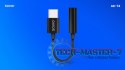 Adapter audio - USB-C Jack 3,5mm AK-74