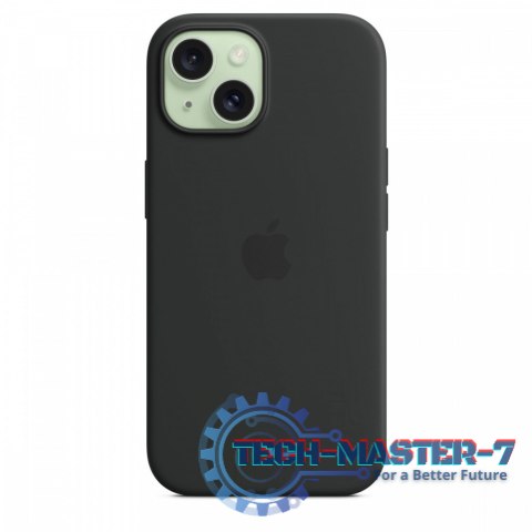 Etui silikonowe z MagSafe do iPhonea 15 - czarne Etui silikonowe z MagSafe do iPhonea 15 - czarne