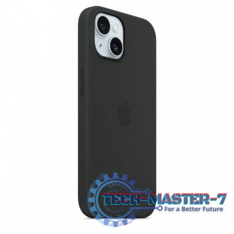 Etui silikonowe z MagSafe do iPhonea 15 - czarne Etui silikonowe z MagSafe do iPhonea 15 - czarne