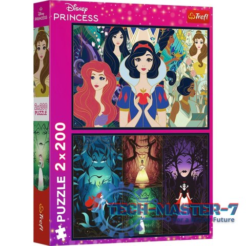 Puzzle 2x200 elementów Czarujące Księżniczki Disney Princess Puzzle 2x200 elementów Czarujące Księżniczki Disney Princess