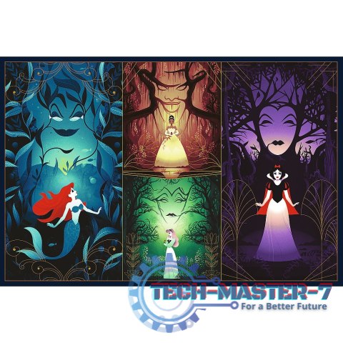 Puzzle 2x200 elementów Czarujące Księżniczki Disney Princess Puzzle 2x200 elementów Czarujące Księżniczki Disney Princess