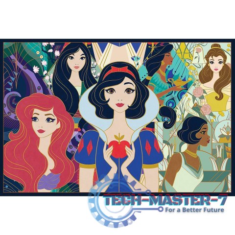 Puzzle 2x200 elementów Czarujące Księżniczki Disney Princess Puzzle 2x200 elementów Czarujące Księżniczki Disney Princess