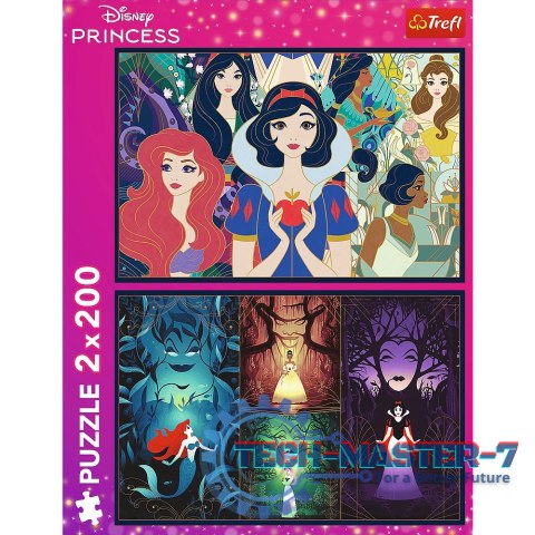Puzzle 2x200 elementów Czarujące Księżniczki Disney Princess Puzzle 2x200 elementów Czarujące Księżniczki Disney Princess