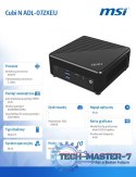 Mini PC Cubi N ADL-072XEU nOS/N200/4GB/128PCIE/WiFi/AC/BT/Black