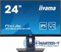 Monitor ProLite 23.8 cala XUB2493HS-B6 A, IPS, HDMI, DP, 2x2W, HAS, 300cd/m2, obrót stopy 120 stopni