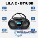 Radioodtwarzacz CD LILA2 USB/BT czarny