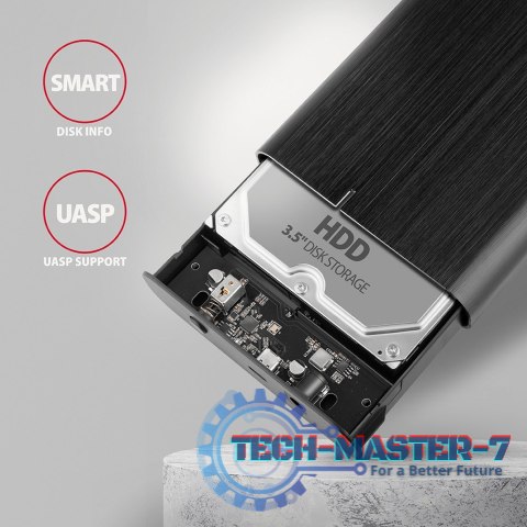 EE35-A6C Obudowa zewnętrzna aluminiowa USB 3.2 Gen1 SATA 6G 3.5" EE35-A6C Obudowa zewnętrzna aluminiowa USB 3.2 Gen1 SATA 6G 3.5"