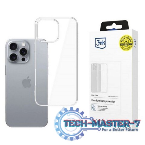 Etui Clear Case iPhone 16 Pro 6,3 przezroczysty Etui Clear Case iPhone 16 Pro 6,3 przezroczysty