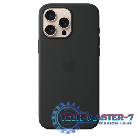 Etui silikonowe z MagSafe do iPhonea 16 Pro Max - czarne Etui silikonowe z MagSafe do iPhonea 16 Pro Max - czarne