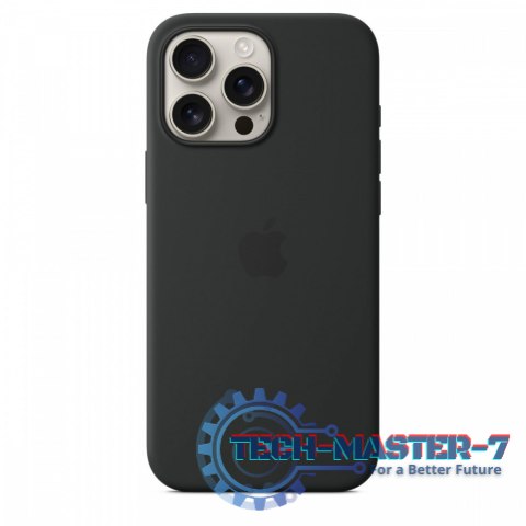 Etui silikonowe z MagSafe do iPhonea 16 Pro Max - czarne Etui silikonowe z MagSafe do iPhonea 16 Pro Max - czarne