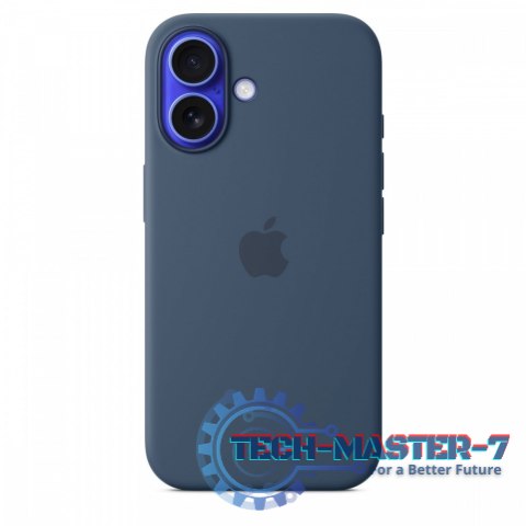 Etui silikonowe z MagSafe do iPhonea 16 - denim Etui silikonowe z MagSafe do iPhonea 16 - denim