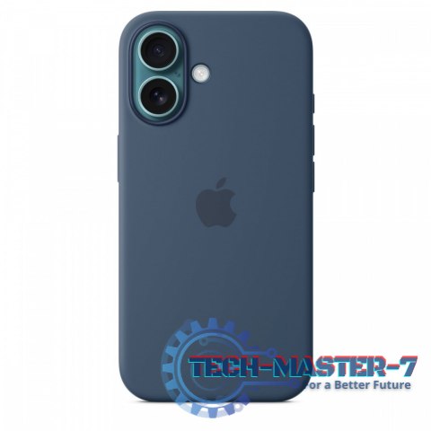 Etui silikonowe z MagSafe do iPhonea 16 - denim Etui silikonowe z MagSafe do iPhonea 16 - denim