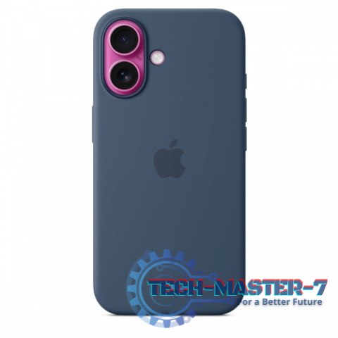 Etui silikonowe z MagSafe do iPhonea 16 - denim Etui silikonowe z MagSafe do iPhonea 16 - denim