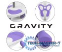 Jeździk grawitacyjny Gravity biało-fioletowy