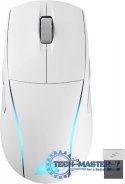 Myszka bezprzewodowa M75 biała RGB