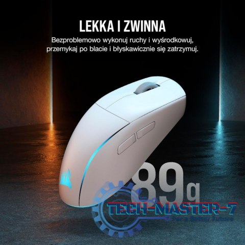 Myszka bezprzewodowa M75 biała RGB Myszka bezprzewodowa M75 biała RGB