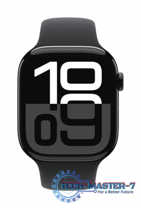 Watch Series 10 GPS, koperta 46 mm z aluminium w kolorze onyksu z paskiem sportowym w kolorze czarnym - rozmiar M/L Watch Series 10 GPS, koperta 46 mm z aluminium w kolorze onyksu z paskiem sportowym w kolorze czarnym - rozmiar M/L