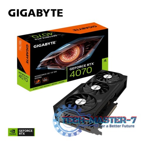Karta graficzna GeForce RTX 4070 WINDFORCE OC V2 12GB GDDR6 192bit Karta graficzna GeForce RTX 4070 WINDFORCE OC V2 12GB GDDR6 192bit