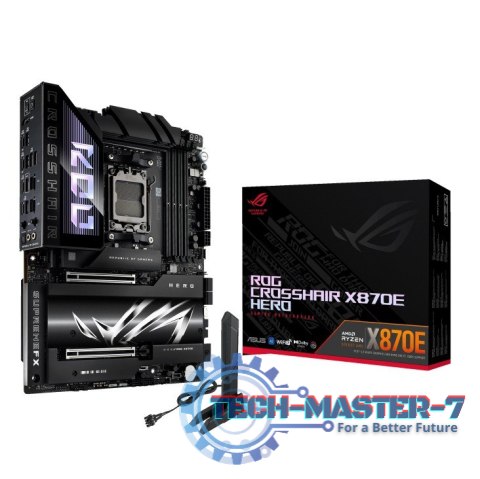 Płyta główna ROG CROSSHAIR X870E HERO AM5 4DDR5 HDMI/USB-C Płyta główna ROG CROSSHAIR X870E HERO AM5 4DDR5 HDMI/USB-C