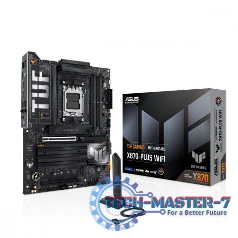 Płyta główna TUF GAMING X870-PLUS WIFI AM5 4DDR5 HDMI/USB-C Płyta główna TUF GAMING X870-PLUS WIFI AM5 4DDR5 HDMI/USB-C