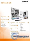 Płyta główna X870 PRO RS WIFI AM5 4DDR5 M.2 ATX