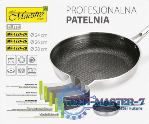 Profesjonalna patelnia 26 cm MR-1224-26 Profesjonalna patelnia 26 cm MR-1224-26