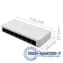 SWITCH przełącznik sieciowy 8 x port RJ45 | 100Mbps | Fast Ethernet | LAN