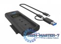 Stacja dokująca IB-180MS-C31 SSD Docking 1x 2,5"/3,5" & 1x M.2 PCIe NVMena USB 3.2 Gen 2 10 Gbit/s