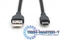 Kabel zasilający silikonowy USB-A - USB-C, USB 2.0 60W, 0,5m Czarny