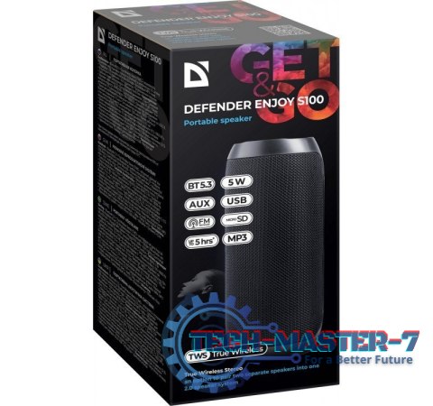 Głośnik Bluetooth ENJOY S100 Czarny Głośnik Bluetooth ENJOY S100 Czarny