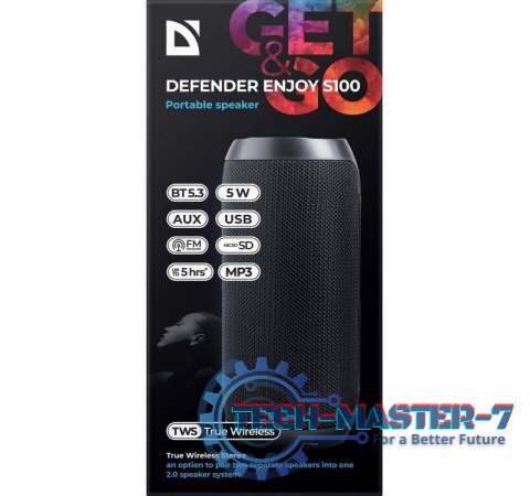 Głośnik Bluetooth ENJOY S100 Czarny Głośnik Bluetooth ENJOY S100 Czarny