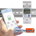 Jednofazowy elektroniczny licznik | miernik zużycia energii na szynę DIN | 230V | LCD | Wi-Fi