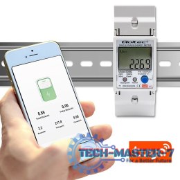 Jednofazowy elektroniczny licznik | miernik zużycia energii na szynę DIN | 230V | LCD | Wi-Fi