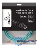 Kabel światłowodowy wielomodowy duplex OM4 50/125,LC/LC,25m