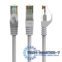 Patch cord kat.6 miedź UTP 5m szary