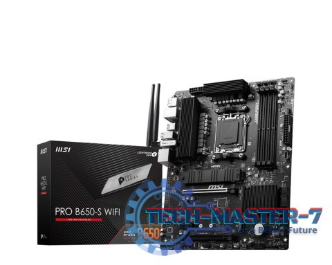 Płyta główna PRO B650-S WIFI AM5 4DDR5 HDMI/DP ATX Płyta główna PRO B650-S WIFI AM5 4DDR5 HDMI/DP ATX