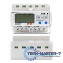 Trójfazowy elektroniczny licznik | miernik zużycia energii na szynę DIN | 400V | LCD | Wi-Fi