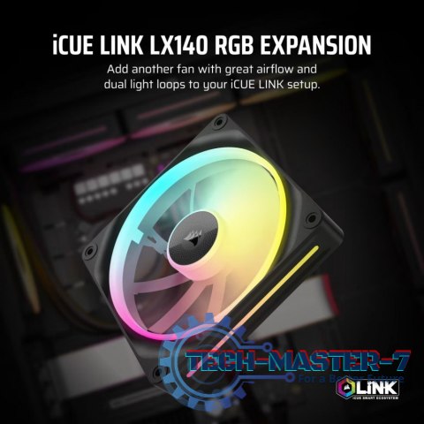 Wentylator iCUE LINK LX140 RGB 140mm Single Fan Wentylator iCUE LINK LX140 RGB 140mm Single Fan